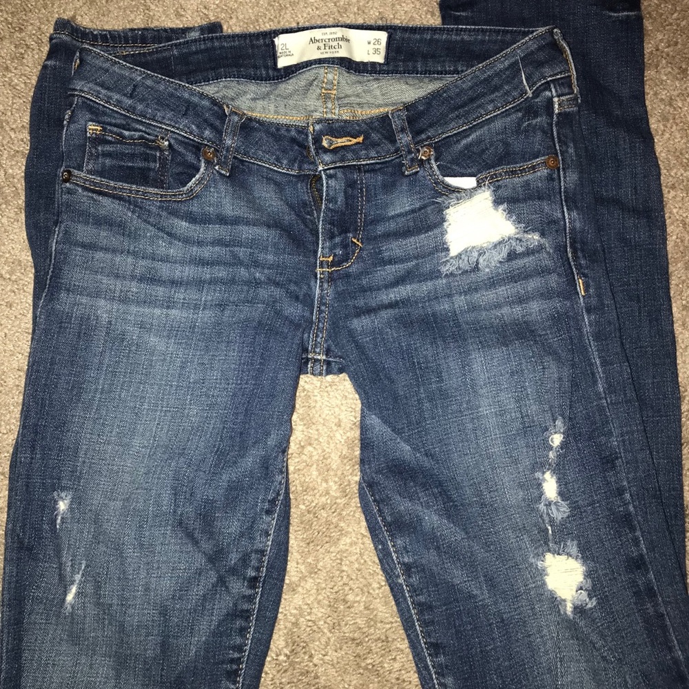 Abercrombie distress jeans